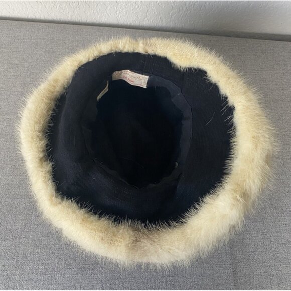 Fashioned by Ted Peters Biege Mink Fur Cloche Womens Hat main image 5